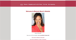 Desktop Screenshot of marjoriemann.com